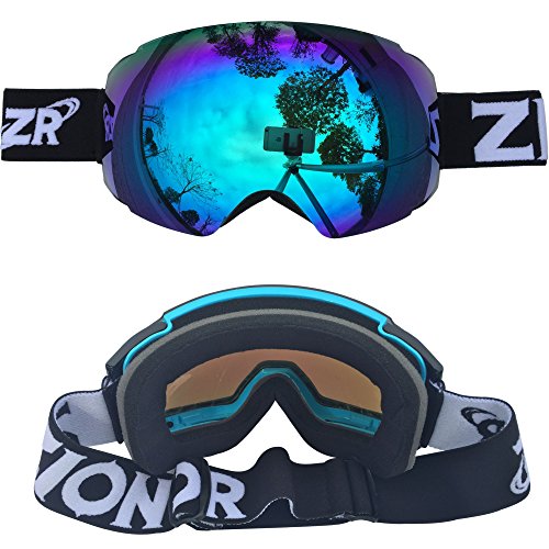 ZIONOR X4 Ski Goggles Magnetic Lens - Snowboard Snow Goggles for 
